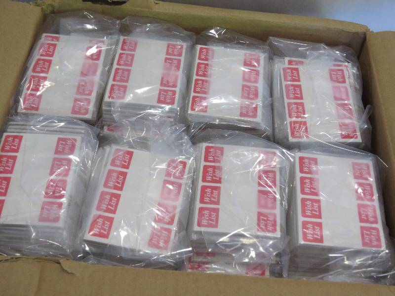 lot 250 image: Lot of 400 pads of Wish List Catalog Flags