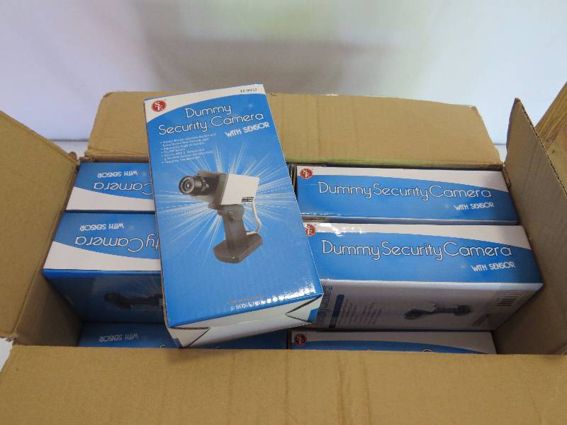lot 256 image: Lot of 12 Dummy Security Cameras - motion Sensor