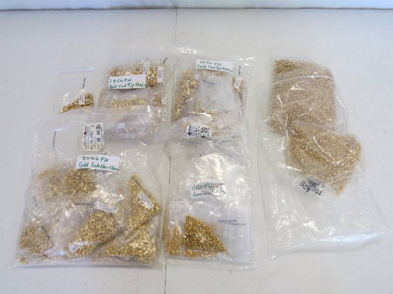 lot 282 image: Lot of Gold Plate Jewelry Findings