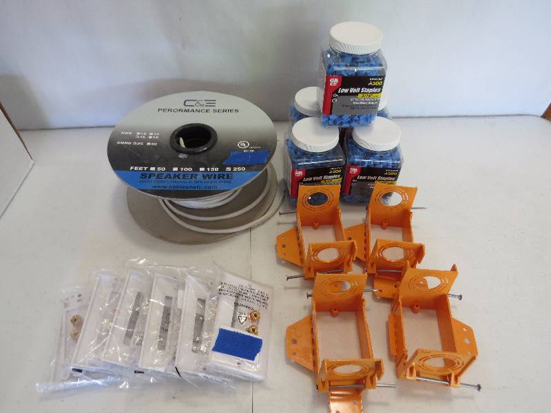 lot 288 image: Lot of Low Voltage and Speaker Wiring components
