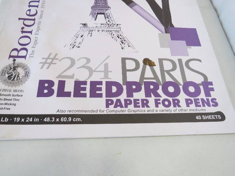 lot 302 image: Artist Pad of 19 x 24 Bleedproof Paper for Pens