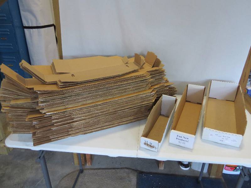 lot 319 image: Lot of 50 Cardboard Bin Boxes - various sizes
