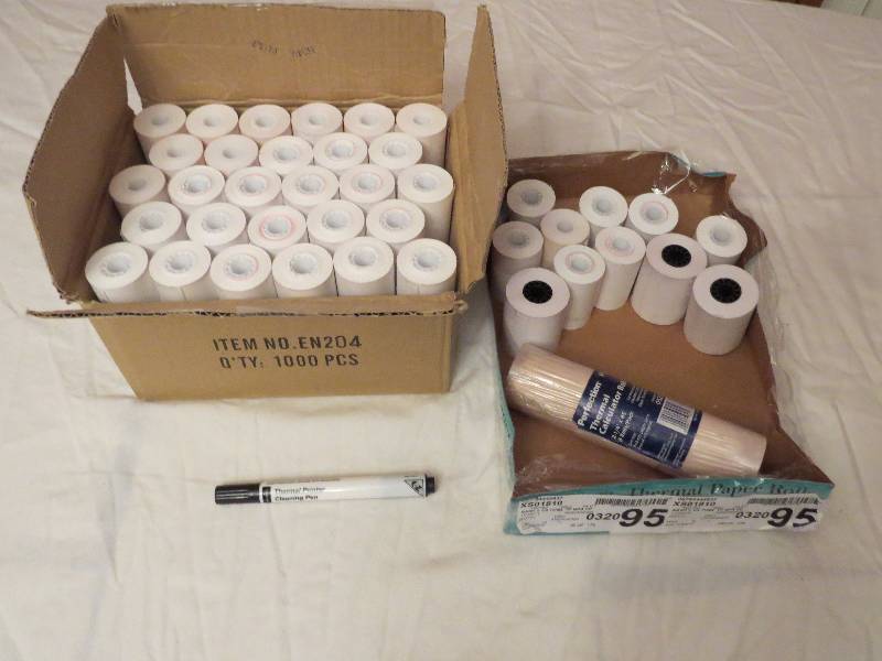 lot 372 image: Large lot of Thermal Paper Rolls