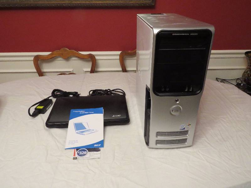 lot 384 image: Laptop and Desktop Computer for parts or repair