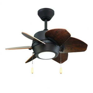 lot 45560 image: Litex - Gaskin - 6 Blade Ceiling Fan with Light Kit-14.25 Inches Tall and 52