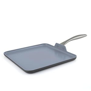lot 45626 image: GreenPan Lima Hard Anodized Healthy Ceramic Nonstick 11 Griddle Pan, PFAS-Free, Oven Safe, Gray