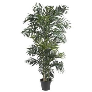 lot 45621 image: Nearly Natural 6.5 Golden Cane Palm Artificial Tree Green