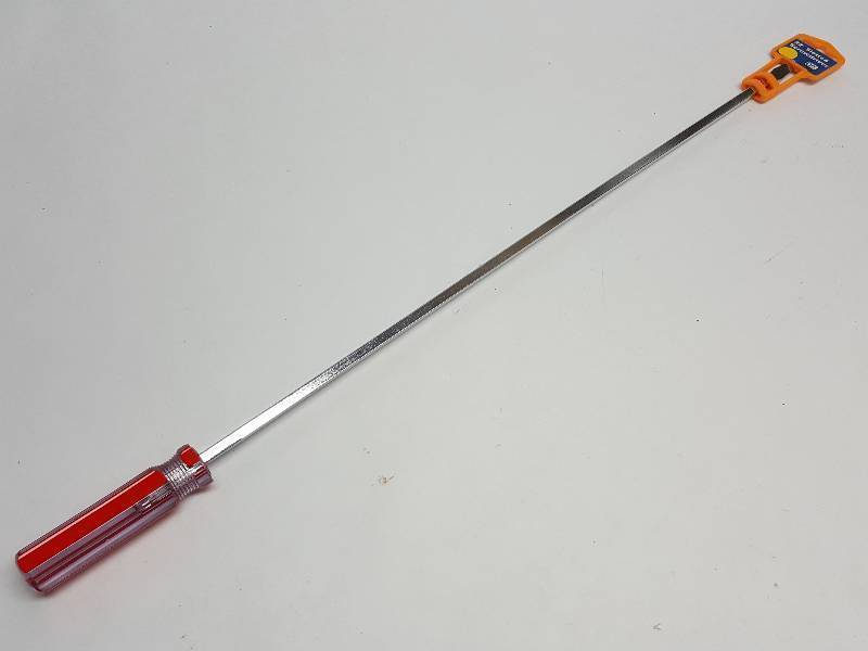 lot 7689 image: Its new and how many times did you need this 22 long straight slot screw driver
