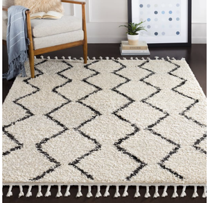lot 16 image: RETAILS FOR $549 Surya Berber Shag Bbe-2303 Charcoal 710 x 102 Area Rug Comes with Non Slip Rug Pad