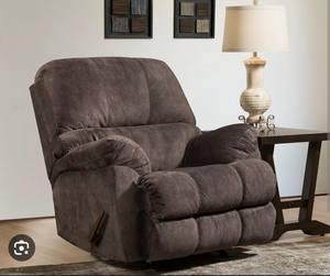 lot 27 image: Rocking Recliner Chocolate Brown