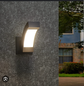 lot 60 image: INOWEL Black Wall Light Outdoor LED Wall Light Modern
