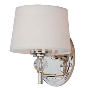 lot 61 image: Maxim 12761 Rondo 8.5 Wall Sconce - Nickel