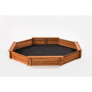 lot 64 image: Creative Cedar Designs Octagon Sandbox with Cover (7 x 65 x 9)- Retail$111.99