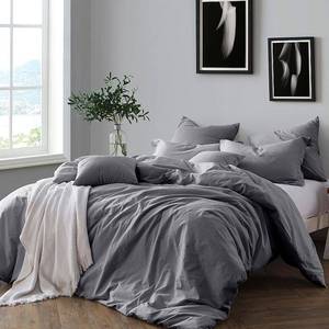 lot 70 image: Gray FullQueen Duvet Cover Set