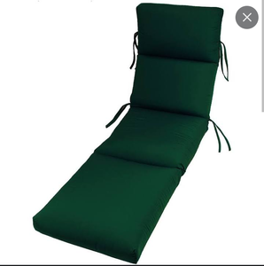lot 83 image: RETAILS FOR $119 Sunbrella Chaise Lounge Cushion GREEN See pics for actual shade of green