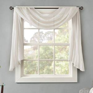 lot 92 image: Madison Park Harper Crushed Velvet Sheer Valance, 42 x 144