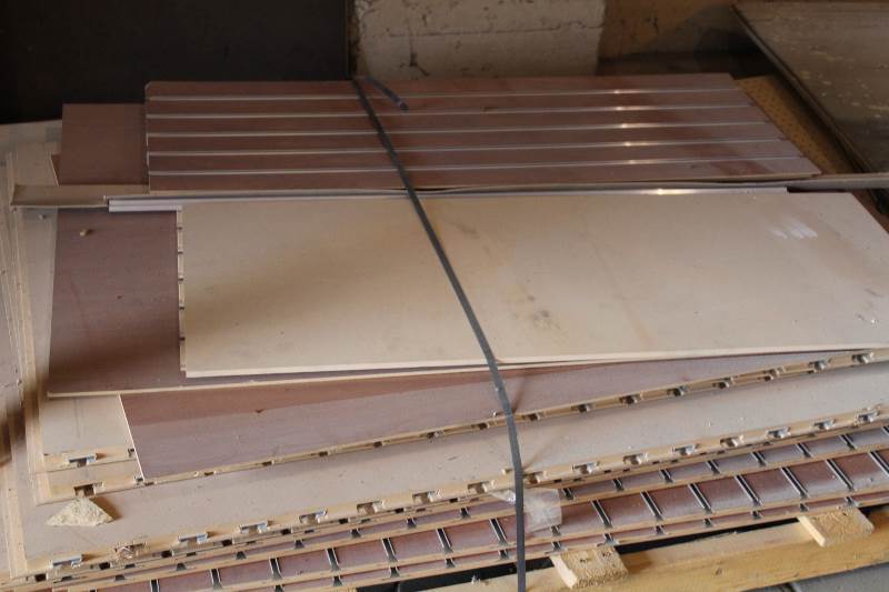 lot 2050 image: Slat wall Panels