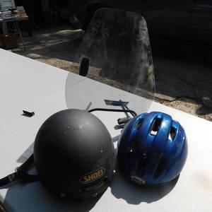 lot 8039 image: MotorCycle Helmets(2)� & Deflector Screen