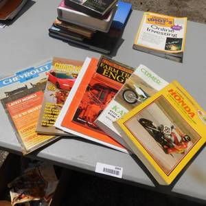 lot 8069 image: Honda, Kawasaki, Case Farm Tractors, (2)Chevy Service Manuals