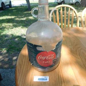 lot 8017 image: Vintage 1 Gallon Coca-Cola Jug