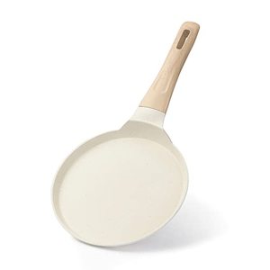 lot 5682 image: CAROTE Crepe Pan and Pancake Pan, 8 inch Nonstick Skillet Granite Cookware, Breakfast Non-Stick Griddle Pan Flat Pan for Stove Top, Induction Safe, PFOA FREE