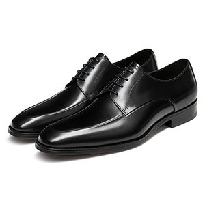 lot 5689 image: GIFENNSE Mens Oxford Shoes Leather Dress Shoes for Men Black