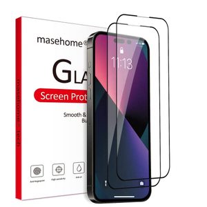 lot 5718 image: mase home (NEW) iPhone 14 Pro Max Screen Protector Tempered Glass 14 ProMax Compatible with Apple Dynamic Island 2022 (2 Pack)
