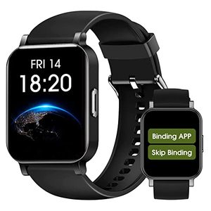 lot 5742 image: EURANS Smart Watch 41mm, Full Touchscreen Smartwatch, Fitness Tracker with Heart Rate Monitor & SpO2, IP68 Waterproof Pedometer Watch for Women Men Compatible with iOS & Android Phones