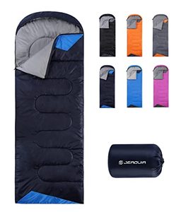 lot 5776 image: Sleeping Bags for Adults Backpacking Lightweight Waterproof- Cold Weather Sleeping Bag for Girls Boys Mens for Warm Camping Hiking Outdoor Travel Hunting with Compression Bags - Navy Blue