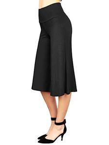 lot 5791 image: MBJ WB876 Womens Knit Culottes Pants XL Black