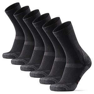 lot 5793 image: DANISH ENDURANCE Merino Wool Hiking & Walking Socks 3-Pack for Men, Women & Kids, Trekking, Work, Outdoor (BlackGrey, US Women 5-7  US Men 3.5-6)