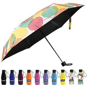 lot 5796 image: Yoobure Small Mini Umbrella with Case Light Compact Design Perfect for Travel Lightweight Portable Parasol Outdoor Sun&Rain Umbrellas