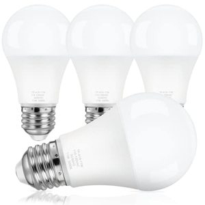 lot 6637 image: ASOMST A19 LED Light Bulbs, 100 Watt Equivalent LED Bulb, 5000K Daylight White 1100Lumen Light Bulbs 11W, Non-Dimmable Frosted Lighting E26 Base, CRI 85, 25000 Hours Lifespan, No Flicker, Pack of 4