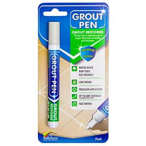 lot 6682 image: Grout Pen Tile Paint Marker Waterproof Grout Paint, Tile Grout Colorant and Sealer Pen - Winter Grey, Narrow 5mm Tip (7mL)