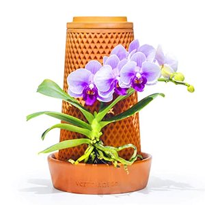 lot 6705 image: Vertplanter Terracotta Plant Pots Handmade Flower Pots 5.7 Inch Self Watering No Soil Planter for Indoor Outdoor Hydroponic Planter, Flower Pots with Tray to Reuse and Store Water, Great for Orchids