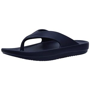 lot 6720 image: Beslip Womens Orthotic Flip Flops with Arch Support Soft Pillow Thong Sandals for Plantar Fasciitis Recovery, Navy Women Size 8-8.5