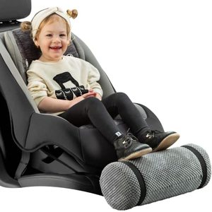 lot 6751 image: Car Seat Foot Rest for Kids  Car Seat Accessories  Leg Rest for Car Seat Kids  Car Foot Rest ADHD Chair for Kids  Adjusts to Any Carseat Or Toodlers Booster Seat-Grey by SWANOO