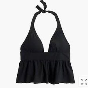 lot 6707 image: J. Crew Black Swim Top XSMALL