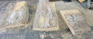 lot 423 image: (3) Wood slabs