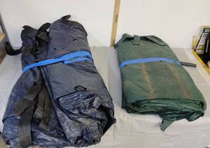 lot 432 image: (2) Tarps has holes & dry rot