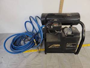 lot 448 image: Craftsman industrial air compressor builds air fast wair hose