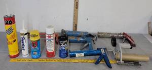 lot 455 image: Caulking guns  caulking  super task mist & foam