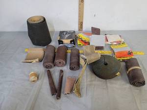 lot 473 image: Large lot of various sand paperrolls
