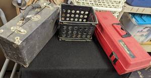 lot 692 image: Empty Tool Box, Case and Small Crate.