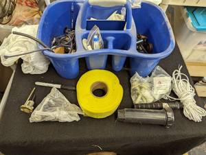 lot 697 image: Mesh Tape, Hardware, Carry Tote and more.