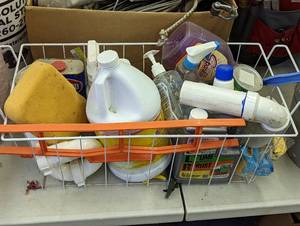 lot 703 image: Various Chemicals, Levels Vary from Half to Empty.
