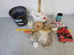 lot 524 image: Connecting pieces  soldering  mop bucket  more