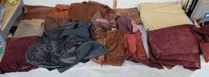 lot 564 image: Large lot of leather fabric