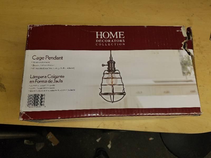 lot 1746 image: Home Decorators Collection Cage Pendant