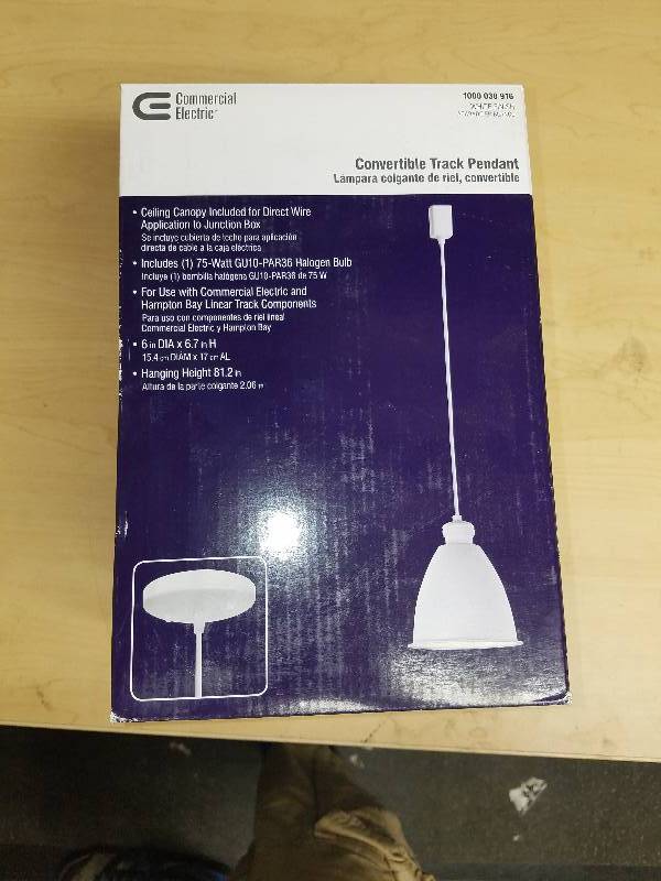 lot 1756 image: Convertible Track Pendents- White